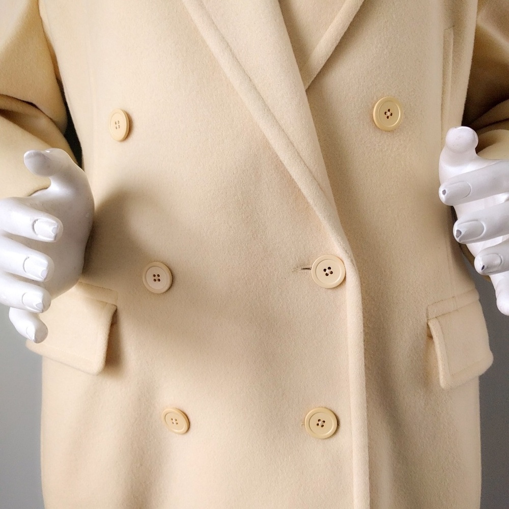 Mondi Easter Yellow Oversized Wool Blazer Coat 40 - image 3